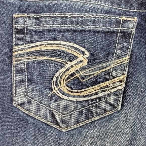 Silver Jeans Suki Bootcut Low Rise Western Cowgirl Denim Blue Jeans Sz 26 - Picture 8 of 15